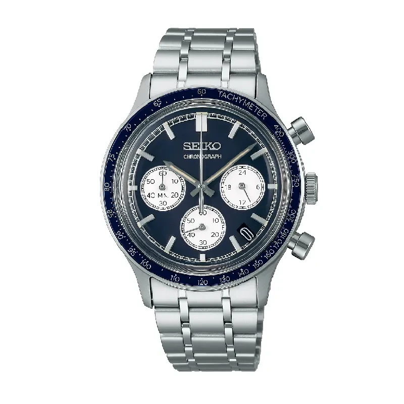Seiko Essentials Blue Dial Mecha-Quartz Men's Watch - SSB477